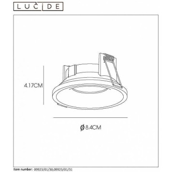 Встраиваемый светильник Lucide Ziva 09923/01/31-3