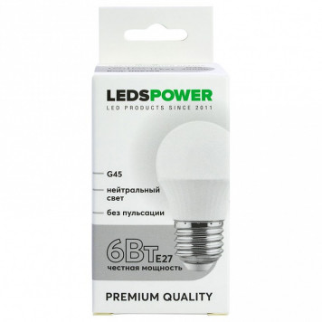 Лампа светодиодная LEDS POWER G45 006765-1