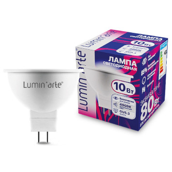 Лампа светодиодная Luminarte GU5.3 10Вт 4000K LSTD-MR16-10W4KGU5.3