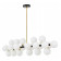 Люстра на штанге LUMINA DECO Marsiada LDP 6033-24 BK+GD