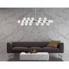 Люстра на штанге LUMINA DECO Marsiada LDP 6033-24 BK+GD