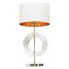 Настольная лампа декоративная LUMINA DECO Fabi LDT 5531 CHR+WT