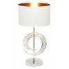 Настольная лампа декоративная LUMINA DECO Fabi LDT 5531 CHR+WT
