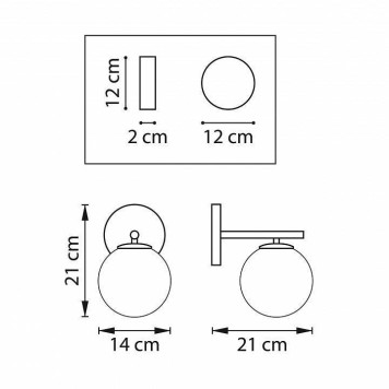 Бра Lightstar Croco 815513-1