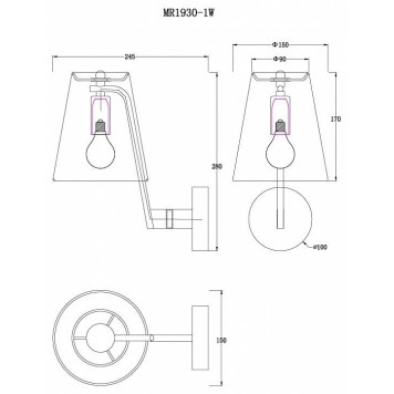 Бра MyFar Aurora MR1930-1W-4