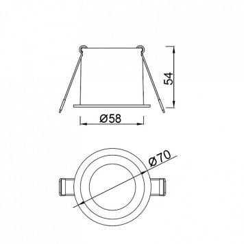 Встраиваемый светильник Mantra MALT 9233-1