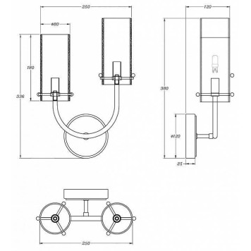 Бра Maytoni Arco MOD223WL-02BS1-2