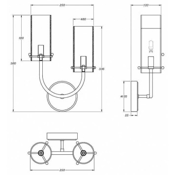 Бра Maytoni Arco MOD223WL-02BS-2