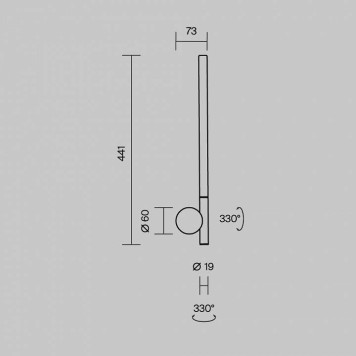 Бра Maytoni Rotera MOD432WL-L6B3K-5