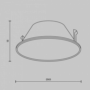 Кольцо декоративное Maytoni Wise Ring057-7-GF-4
