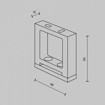 Крепление для треков-ремней Maytoni Accessories for system Parity TRA130BS-B-1-3