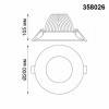 Встраиваемый светильник Novotech Glok 358026