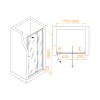 Душевая дверь RGW PA-02B NEW 800