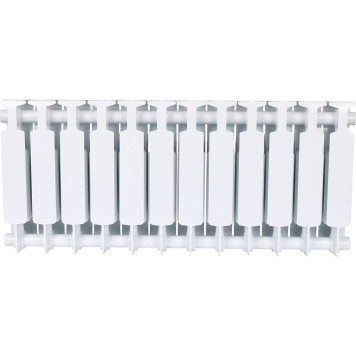 Радиатор биметаллический RIFAR MONOLIT 350 12 секций боковое подключение (белый RAL 9016) 3RM35-12 (3RM35-12)-2