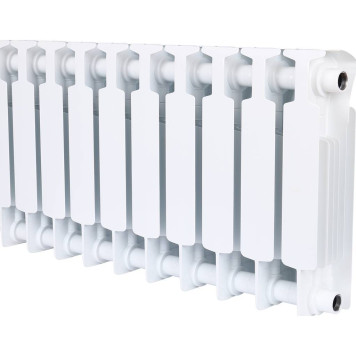 Радиатор биметаллический RIFAR MONOLIT 350 10 секций боковое подключение (белый RAL 9016) 3RM35-10 (3RM35-10)-3