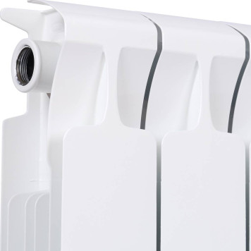 Радиатор биметаллический RIFAR MONOLIT 350 10 секций боковое подключение (белый RAL 9016) 3RM35-10 (3RM35-10)-5