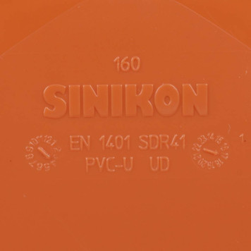 Заглушка для наружной канализации Sinikon НПВХ 22220.I.B(22220.R) D160 MagnaPlast-6