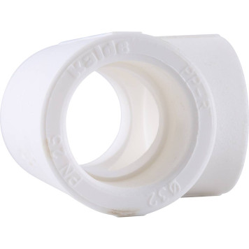 Тройник Kalde d=32 для полипропиленовых труб под сварку (белый)-5