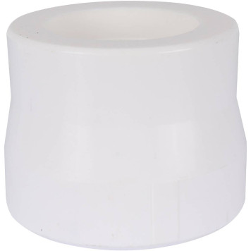 Переходная муфта Kalde 110x90 для сварки полипропиленовых труб (белая)-2