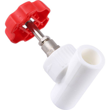 Вентиль Kalde d=20 для сварки полипропиленовых труб (белый)-1