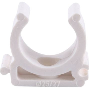 Крепление Kalde для полипропиленовых труб d=25 под сварку (белое)-1