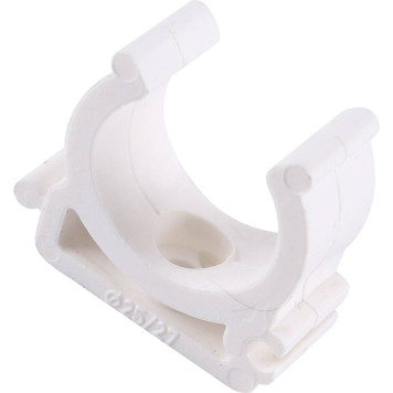 Крепление Kalde для полипропиленовых труб d=25 под сварку (белое)-4