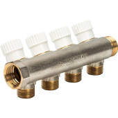 LUXOR 4-х ходовой коллектор с перекрывающими кранами CP 464 (G3/4xG1/2) (68512604)