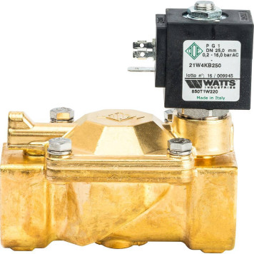 Соленоидный клапан Watts 850Т (850Т1W220) для систем водоснабжения 1 230V Н.З. (10023640)-1
