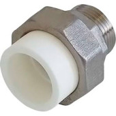 Муфта разъемная Kalde 32x1 1/4 с наружной резьбой для полипропиленовых труб под сварку (цвет белый) (3252-tum-321a00)
