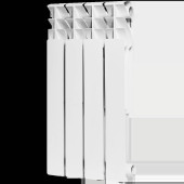 Радиатор алюминиевый ROMMER Plus 500 4 секций боковое подключение (RAL9016) RAL-3210-050004 (RAL-3210-050004)