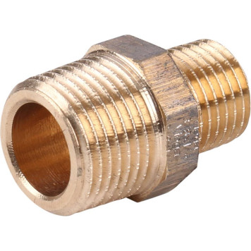 Переходной ниппель Viega 3245 НР, 3/8х1/4, бронза-1