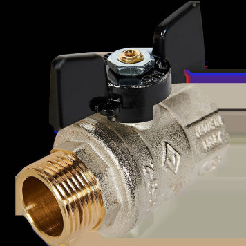 Шаровой кран BUGATTI Oregon с ручкой-бабочкой и внутренней наружной резьбой 3/4.