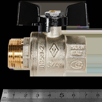 Шаровой кран BUGATTI Oregon с ручкой-бабочкой и внутренней наружной резьбой 3/4.-2