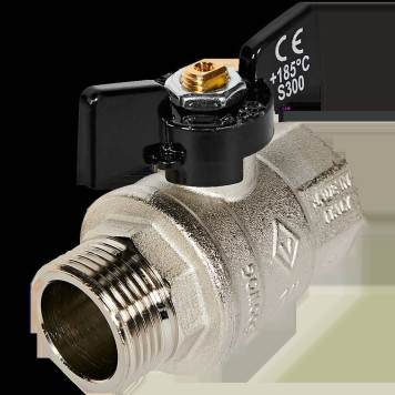 Шаровой кран BUGATTI Oregon с ручкой-бабочкой и внутренней нарезкой 1.