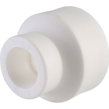 Переходная муфта Политэк 32х20 для сварки полипропиленовых труб (белая)