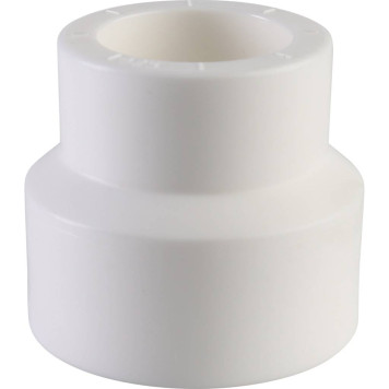 Переходная муфта Политэк 32х25 для сварки полипропиленовых труб (белый)-2