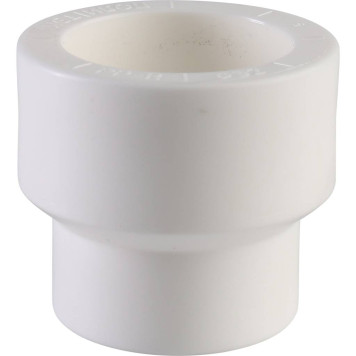 Переходная муфта Политэк 32х25 для сварки полипропиленовых труб (белый)-3