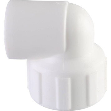 Угольник Политэк 20x3/4 с внутренней резьбой для сварки полипропиленовых труб (белый)-3