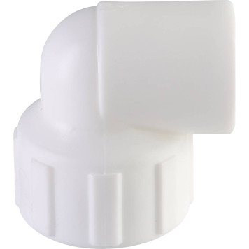 Угольник Политэк 20x3/4 с внутренней резьбой для сварки полипропиленовых труб (белый)-6