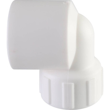 Угольник Политэк 32x3/4 с внутренней резьбой для сварки полипропиленовых труб (белый)-3