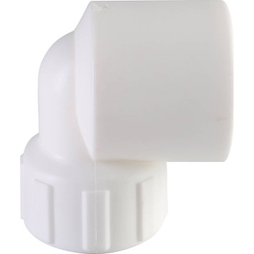 Угольник Политэк 32x3/4 с внутренней резьбой для сварки полипропиленовых труб (белый)-5