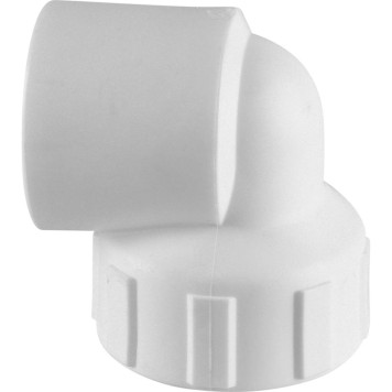 Угольник Политэк 32x1& с внутренней резьбой для сварки полипропиленовых труб (белый)-2