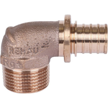 REHAU RAUTITAN Угольник-переходник 20-R 3/4 RX+ для труб из сшитого полиэтилена-3