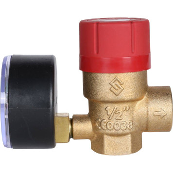 Предохранительный клапан с манометром Flamco Prescomano 1/2 x 1/2 - 3bar (27683)-4