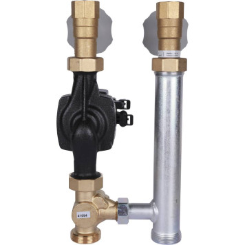 Группа насосная Meibes поколения 8 с насосом Grundfos UPM3 Hybrid 25-70 и трехходовым смесителем 1 дюйм.-2