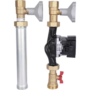 Группа насосная Meibes поколения 8 с насосом Grundfos UPM3 Hybrid 25-70 для прямого контура (1 дюйм) из Великобритании-1