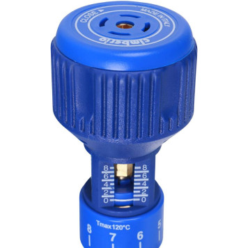 Балансировочный клапан Cimberio 727ОТ 1/2, латунь, Kvs=3,91, PN20, BB, без ниппелей.-6