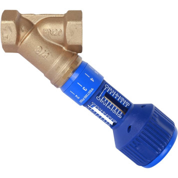 Клапан балансировочный ручной Cimberio 727ОТ 3/4, латунь, Kvs=7,28, PN20, BB без ниппелей.