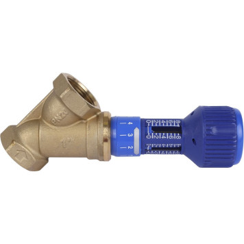 Балансировочный клапан ручной Cimberio 727OT 1& латунь PN20 BB Kvs=11,76 без ниппелей-3