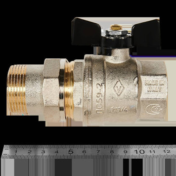 Шаровой кран BUGATTI Oregon с полусгоном внутренняя-наружная резьба 1 1/4&-2